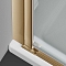Душевая дверь Vincea Alpha 90х195 VDP-3AL900CLG, профиль брашированное золото, стекло прозрачное - 4 изображение