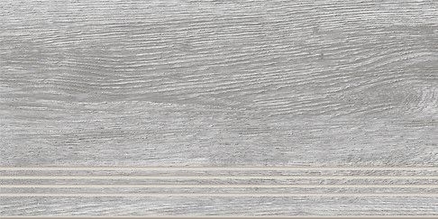 Керамогранит Cersanit Ступень Woodhouse серый 29,7х59,8