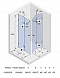 Душевой уголок Riho Scandic Mistral M211 GX0308200 100x90 см стекло прозрачное дверь складная - изображение 2