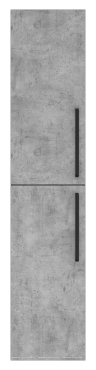 Шкаф-пенал Brevita Rock 35 см ROCK-05035-48-2Л левый, бетон чикаго светло-серый - 2 изображение