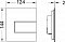 Клавиша смыва для писсуара TECE Square с картриджем, сатин - 2 изображение