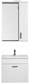 Комплект мебели для ванной Aquanet Рондо 60 1 ящик белый - 2 изображение