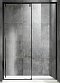Душевая дверь Vincea Lugano VDS-1L130CLB-1 130 см черный, стекло прозрачное, Easy Clean 