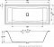 Акриловая ванна Riho Still Square 180x80 см L Plug&Play - изображение 3