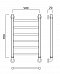 Полотенцесушитель водяной Aquanerzh лесенка прямая 70x50 - 2 изображение
