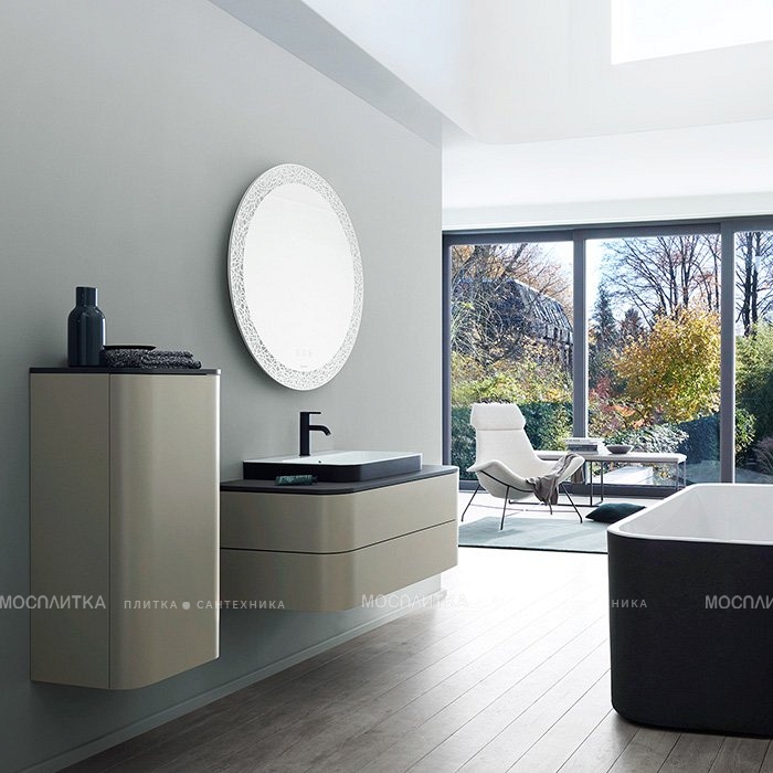 Зеркало Duravit Happy D.2 Plus HP7480S0000 70 x 70 см с подсветкой, круглое, белый - изображение 4
