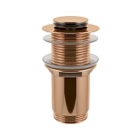 Донный клапан для раковины Wellsee Drainage System 182137000, розовое золото, без перелива