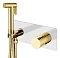 Гигиенический душ Boheme Stick 127-WG со смесителем, white diamond gold 
