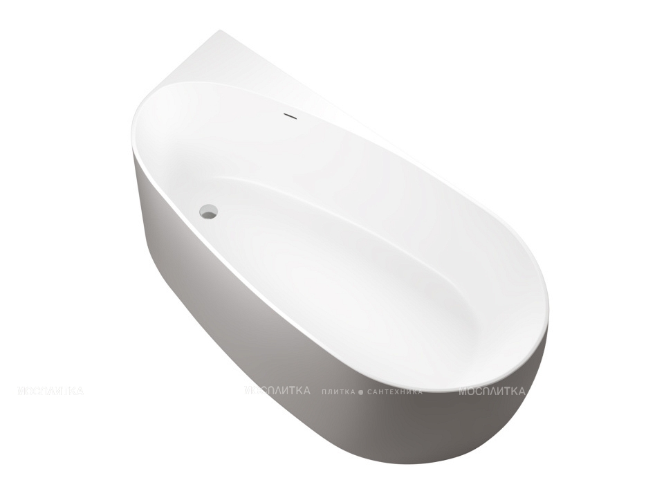 Акриловая ванна Allen Brau Priority 170x80 2.31002.21/PGM белая матовый/платиново-серый - изображение 2
