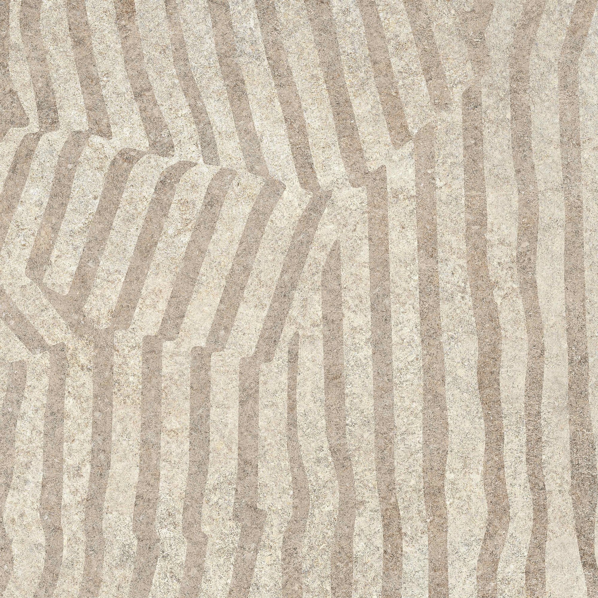 Керамогранит Vitra Декор Stone-X Геометрический Теплый Мат. R10 60х60 - изображение 3