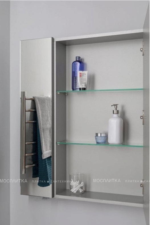 Зеркальный шкаф Aquanet Алвита 90 серый антрацит - изображение 6