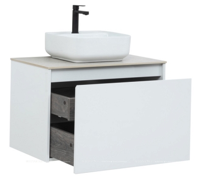 Комплект мебели для ванной Aquanet Nova Lite 75 см 242275, 1 ящик, белый - 4 изображение