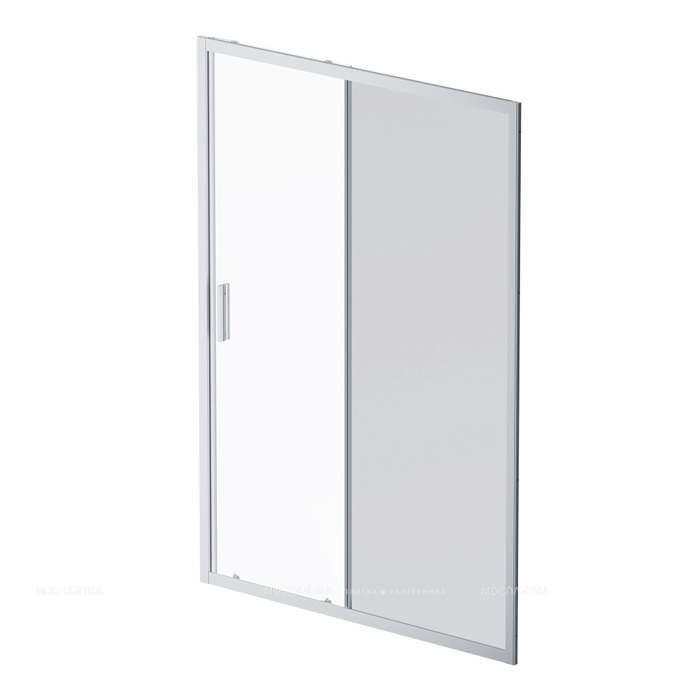 Душевая дверь Am.Pm Gem 140 см W90G-140-1-195MG стекло прозрачное / тонированное, профиль хром - изображение 6