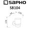 Стакан Sapho Samba SB104 хром - 3 изображение