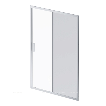 Душевая дверь Am.Pm Gem 140 см W90G-140-1-195MG стекло прозрачное / тонированное, профиль хром - 6 изображение