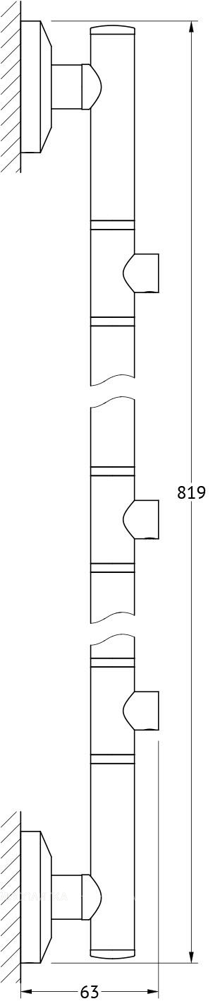 Штанга FBS Standard STA 075 трехпозиционная длина 82 см - изображение 2