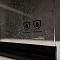 Душевая шторка на ванну Wasserkraft Dill 61S 80х140 см 61S02-80WS WasserSchutz Fixed профиль черный, стекло прозрачное - 2 изображение