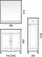 Шкаф-пенал Corozo Блюз 39 SD-00000031 белый - 6 изображение