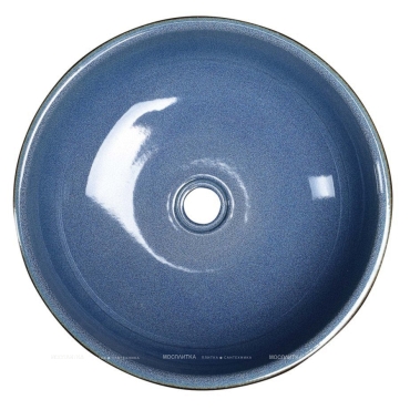 Раковина-чаша 41 см Sapho Priori PI020 серый / синий - 2 изображение