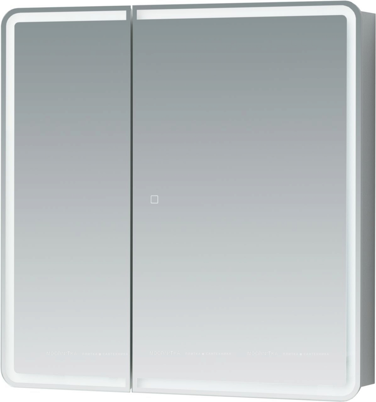 Зеркальный шкаф Aquanet Оптима 80 с LED подсветкой - изображение 8