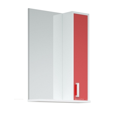 Зеркальный шкаф Corozo Колор 50 красный - 2 изображение