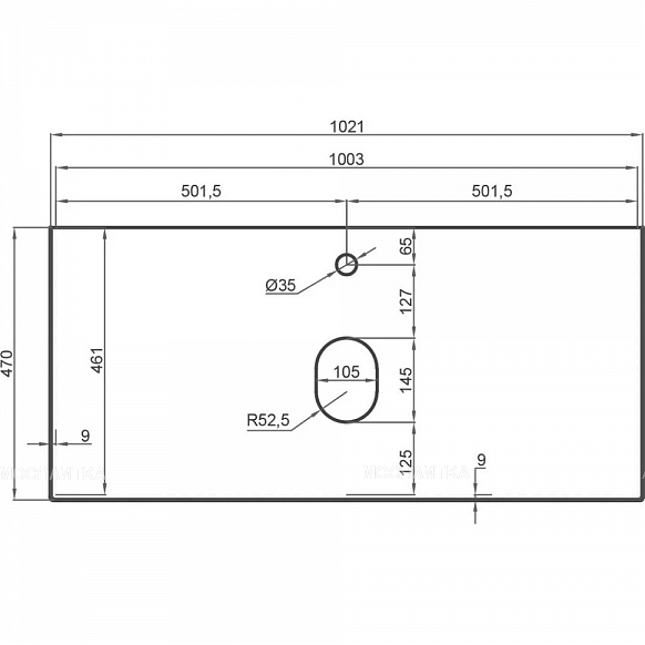 Столешница La Fenice Terra Gray Structural 100 см FNC-VS01-TER-100 белый мрамор - изображение 2