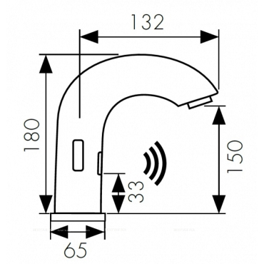 Смеситель для раковины KAISER Sensor 38421 - 2 изображение