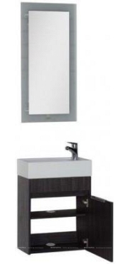 Комплект мебели для ванной Aquanet Лидс 50 эвкалипт мистери - 3 изображение