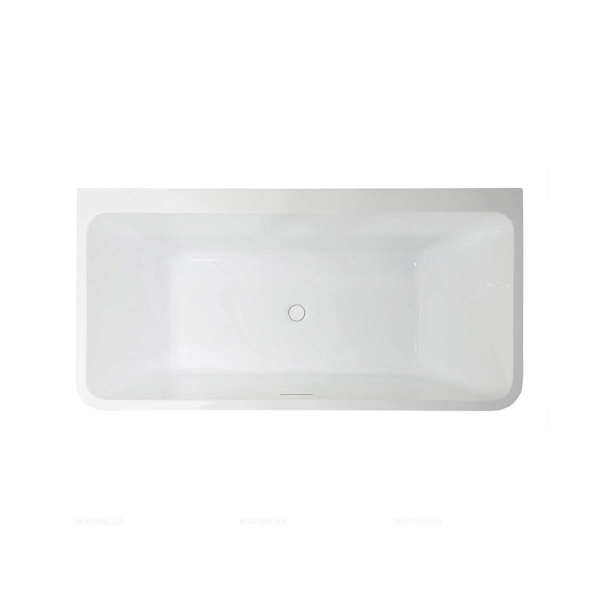 Ванна акриловая Vincea VBT-425-1700 170x80x60, цвет белый, слив-перелив в комплекте, хром - изображение 2