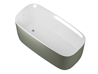 Акриловая ванна Allen Brau Infinity 170x78 2.21003.20/CGM белый глянец/цементно-серый
