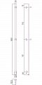 Полотенцесушитель электрический Сунержа Аскет 165х5 см 00-0850-1650 без покрытия - изображение 4