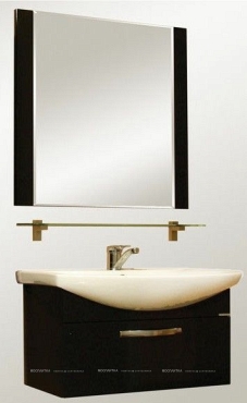 Зеркало Aquaton Ария 65 черный глянец - 2 изображение