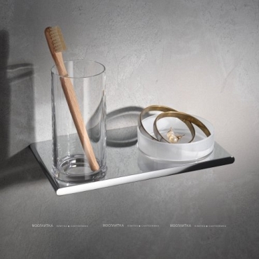 Двойной держатель стакана и чаши для мелочей Keuco Edition 400 11554 019000 - 2 изображение