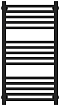 Полотенцесушитель водяной Сунержа Модус PRO 80х45 см 31-0450-8040 Матовый чёрный - изображение 2