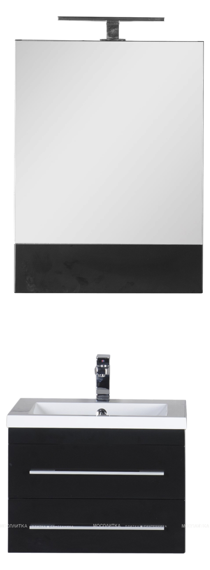 Зеркало-шкаф Aquanet Нота 58 камерино чёрный - изображение 10
