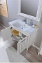 Комплект мебели для ванной Aquanet Паола 90 белый патина серебро - изображение 7