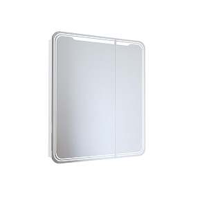 Зеркало шкаф Mixline Виктория 700*800 ШВ 2 створки, правый, сенсорный выкл, светодиодная подсветка 547257