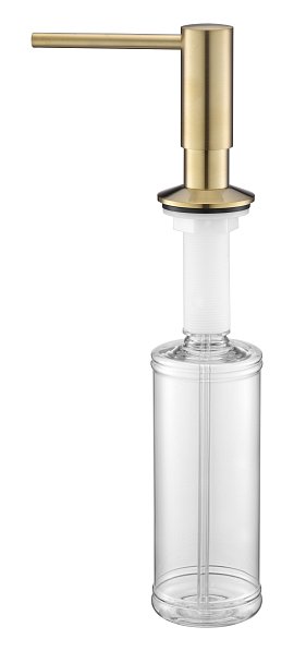 Дозатор для жидкого мыла Paulmark Decus D004-SBG светлое брашированное золото