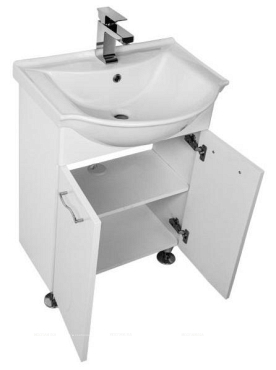 Комплект мебели для ванной Aquanet Моника 60 белый - 7 изображение