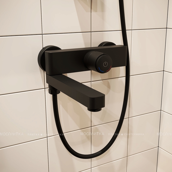 Смеситель IDDIS для ванны с управлением Push Control черный матовый Slide (SLIBLBTi02WA) - изображение 4