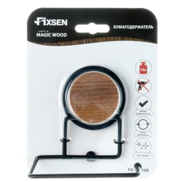 Бумагодержатель Fixsen без крышки Magic Wood FX-46010B - 3 изображение