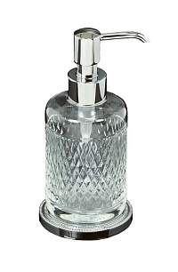 Дозатор для жидкого мыла Boheme Murano Cristal 10227 хром