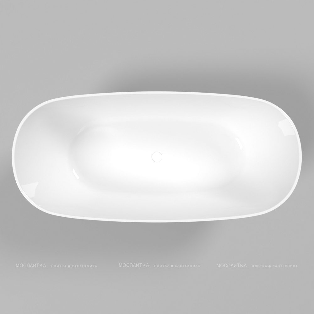 Ванна из искусственного камня 160х75 см Whitecross Onyx C 0206.160075.100 белая глянцевая - изображение 5
