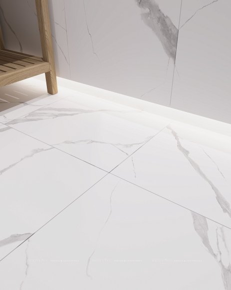 Дизайн Ванная в стиле Минимализм в белом цвете №13177