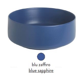 Раковина ArtCeram Cognac COL005 16; 00 накладная - blu zaffiro (синий сапфир) 68х35х15 см - 2 изображение