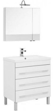 Комплект мебели для ванной Aquanet Верона 75 белый 3 ящика