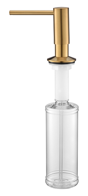 Дозатор для жидкого мыла Paulmark Decus D004-BG брашированное золото