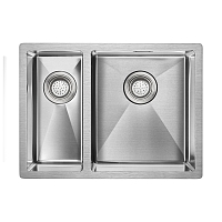 Мойка кухонная Paulmark Annex PM545944-BSR брашированная сталь