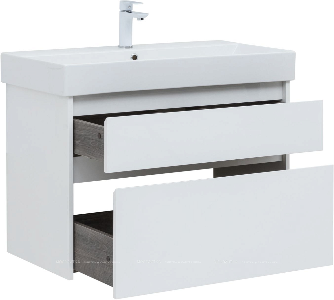 Комплект мебели для ванной Aquanet Nova Lite 85 см 249936, белый - изображение 4