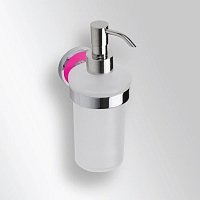 Дозатор жидкого мыла Bemeta Trend-i 104109018f 8 x 10 x 18 см, хром, розовый